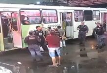 Bandidos dão coronhadas e socos em passageiro durante assalto à linha 357 em Manaus