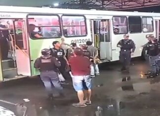 Bandidos dão coronhadas e socos em passageiro durante assalto à linha 357 em Manaus