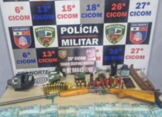 Homem é preso após apontar espingarda e ameaçar vizinho durante briga na AM-010