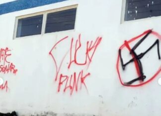 Homem é preso após pichar símbolos nazistas em muros e ser flagrado pela Guarda Municipal