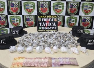 PM prende suspeito com mais de 700 porções de drogas durante ação no Tarumã