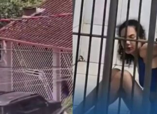 Mulher atropela idoso dentro da própria residência após discussão e acaba presa