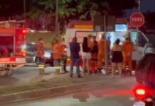 Homem é eletrocutado ao enfeitar rua com bandeirinhas do Brasil