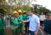 Governador Roberto Cidade fiscaliza obras de pavimentação em Manicoré