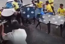 Adolescente dirige carro sem autorização e atropela grupo que assistia jogo do Brasil antes da partida