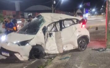 Motorista morre em grave acidente na Avenida Djalma Batista, no bairro Flores, em Manaus