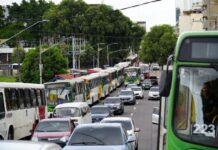 Rodoviários anunciam paralisação total dos ônibus em Manaus nesta segunda-feira
