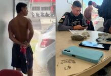 Jovem de 19 anos é preso com drogas após tentar fugir de abordagem policial em Manaus