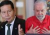 Hamilton Mourão ataca Lula: “abaixo do nível”
