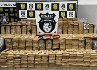 Mais de 700 kg de skunk com selos feitos por IA são apreendidos no AM após confronto