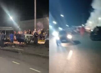 Motorista de aplicativo morre após colisão violenta na Avenida do Turismo em Manaus