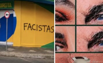 Sede de campanha do PL é pichada e alvo de novo ato de vandalismo