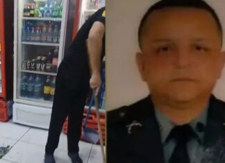 Vídeo mostra sargento da PM destruindo conveniência após suposta discussão com funcionário em Manaus