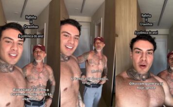 Cristian Cravinhos aparece com ator e anuncia vídeo de “brotheragem” nas redes sociais