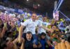 Cidade lança candidatura com Arena lotada e recado à oposição: “Vou responder com trabalho”