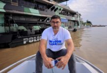 Em Jutaí, Wilson Lima visita base fluvial e defende criação de Polícia de Fronteira para conter cr1me organizado na Amazônia