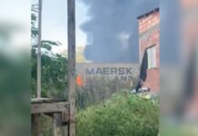 Incêndio assusta moradores e deixa céu coberto de fumaça neste domingo na zona leste de Manaus