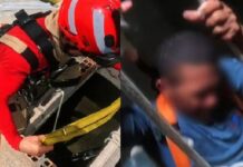 Homem é resgatado após ficar pendurado por 40 minutos dentro de caixa d’água em Manaus