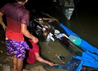 Grávida e mais sete indígenas são resgatados após embarcação naufragar no Amazonas