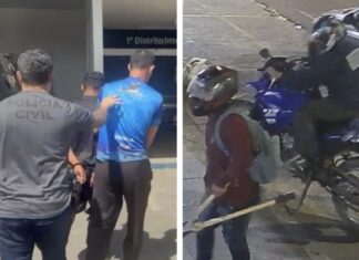 Quarteto é preso suspeito de roubar R$ 66 mil de locadora no bairro Praça 14, em Manaus
