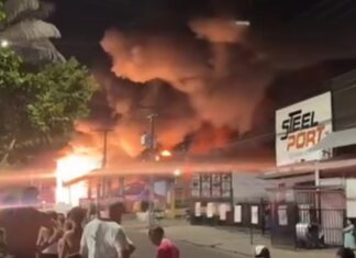Loja destruída por incêndio em Manaus havia sido inaugurada recentemente