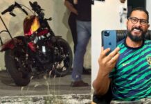 Motociclista m0rr3 após perder controle de moto e b4ter contra muro em Manaus