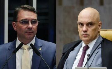 Flávio Bolsonaro pede abertura de impeachment de Moraes durante discurso no Senado