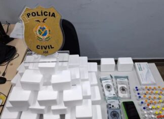 Três são presos com carga de R$ 100 mil em ‘canetas emagrecedoras’, botox e outros produtos em Manaus