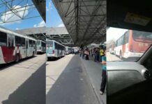 Motoristas paralisam transporte coletivo de Manaus após atraso no pagamento de salários
