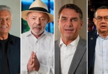 Datafolha: Lula lidera com 38%, Flávio tem 33%, Cury aparece com 8% e Caiado soma 4%