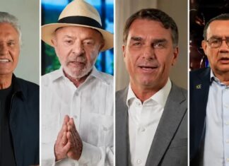 Datafolha: Lula lidera com 38%, Flávio tem 33%, Cury aparece com 8% e Caiado soma 4%