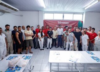Adjuto Afonso visita fábrica Virrosas e reforça apoio à indústria amazonense