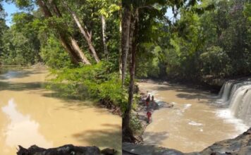 Rio Urubu é poluído e Cachoeira Natal é fechada em Presidente Figueiredo