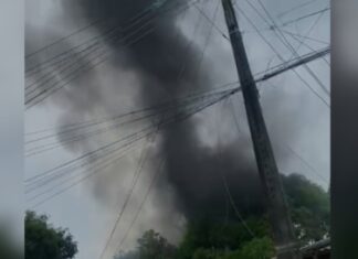 Incêndio é registrado próximo a área de mata no Tancredo Neves, em Manaus