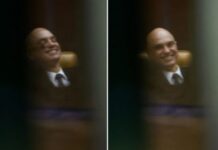Fotógrafo flagra “Xandão” rindo após bate-boca com Mendonça no STF