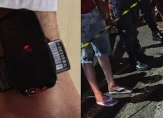 Homem com tornozeleira e comparsa são crivados de bala em posto no Colônia Santo Antônio