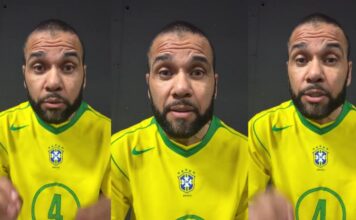 Daniel Alves declara apoio a Flávio Bolsonaro para o segundo turno da eleição