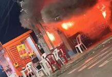 Fogo destrói restaurante e deixa proprietária com prejuízo em Itacoatiara no Amazonas