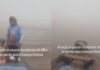 Pescadores se perdem na fumaça no rio Manacapuru e vídeo viraliza