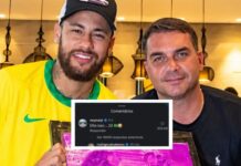 Neymar sinaliza apoio a Flávio Bolsonaro com comentário nas redes sociais