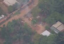 Drone flagra dois suspeitos colocando fogo em área próxima a casas no Amazonas