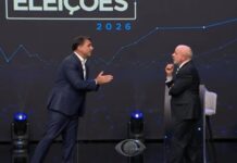 No debate da Band, Flávio defende gestão do pai na pandemia e afirma: “Tem Bolsonaro dentro do Lula”