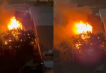 Incêndio de grandes proporções assusta moradores do bairro Aleixo, em Manaus